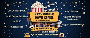 Summer Movies 2025 Thursdays July10-Aug 21
