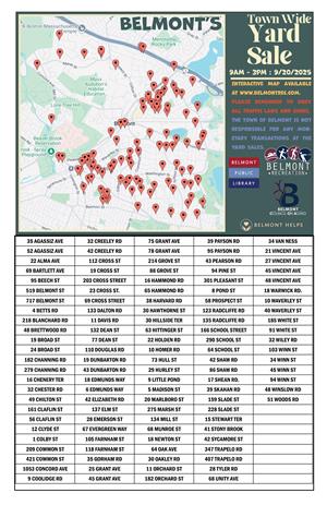 Town Wide Yard Sale Map